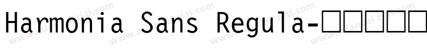 Harmonia Sans Regula字体转换